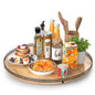 AMH Lazy Susan Wooden Organizer for Table Top