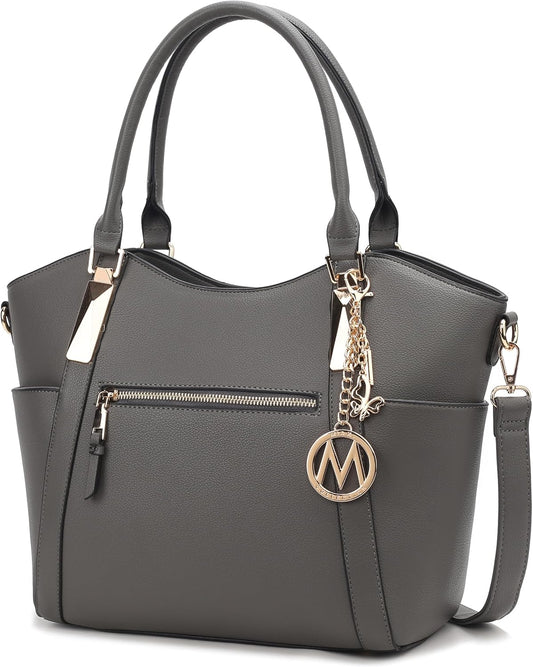 MKF Collection Tote Bag for Women Vegan Leather Shoulder Bag – Top-Handle Purse, Ladies Handbag by Mia K