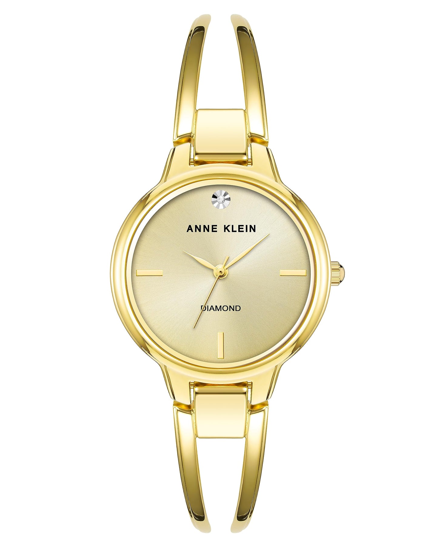 Anne Klein Women's Genuine Diamond Dial Bangle Watch