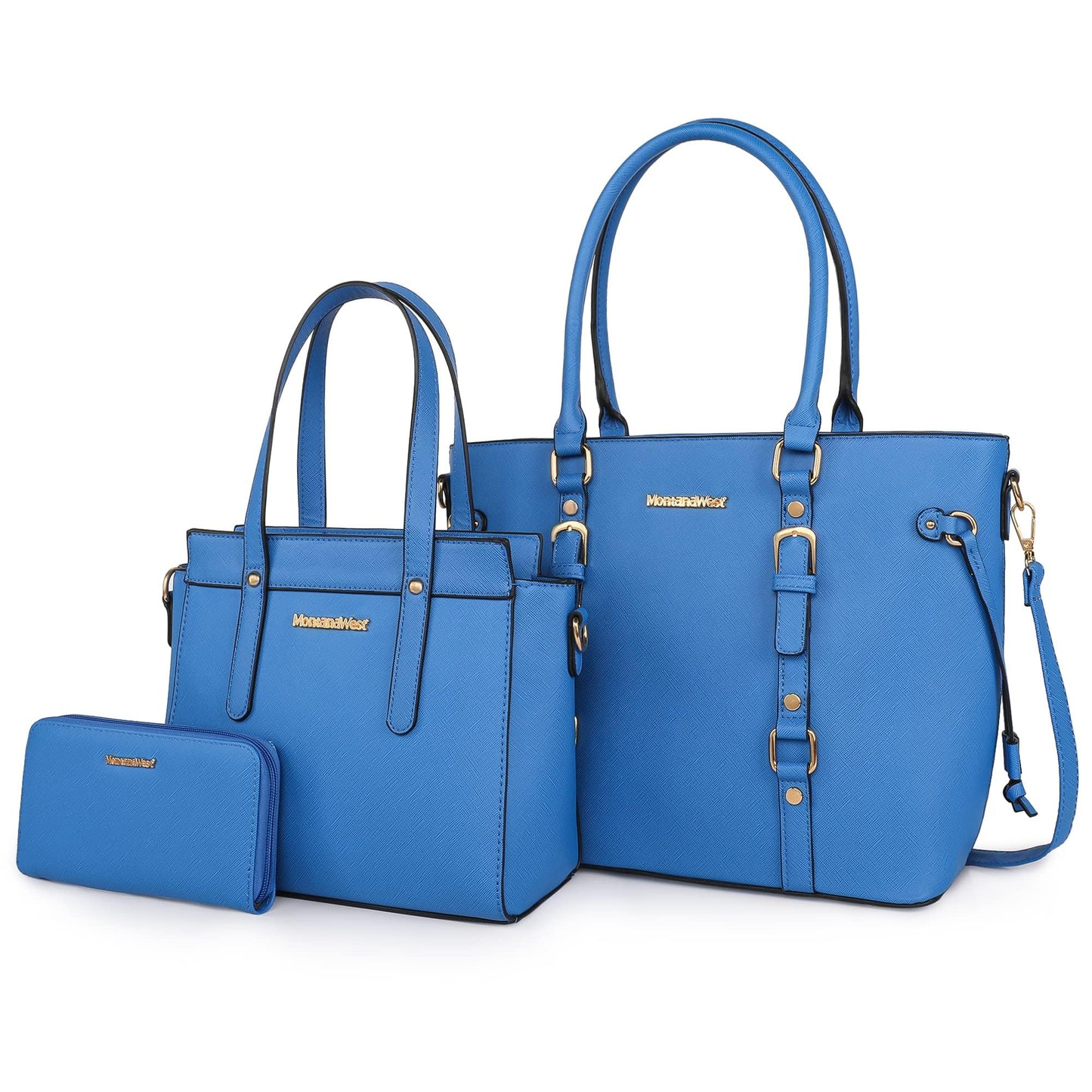Montana West 3PCS Purses for Women Tote Bag and Wallet Set Shoulder Satchel Handbags