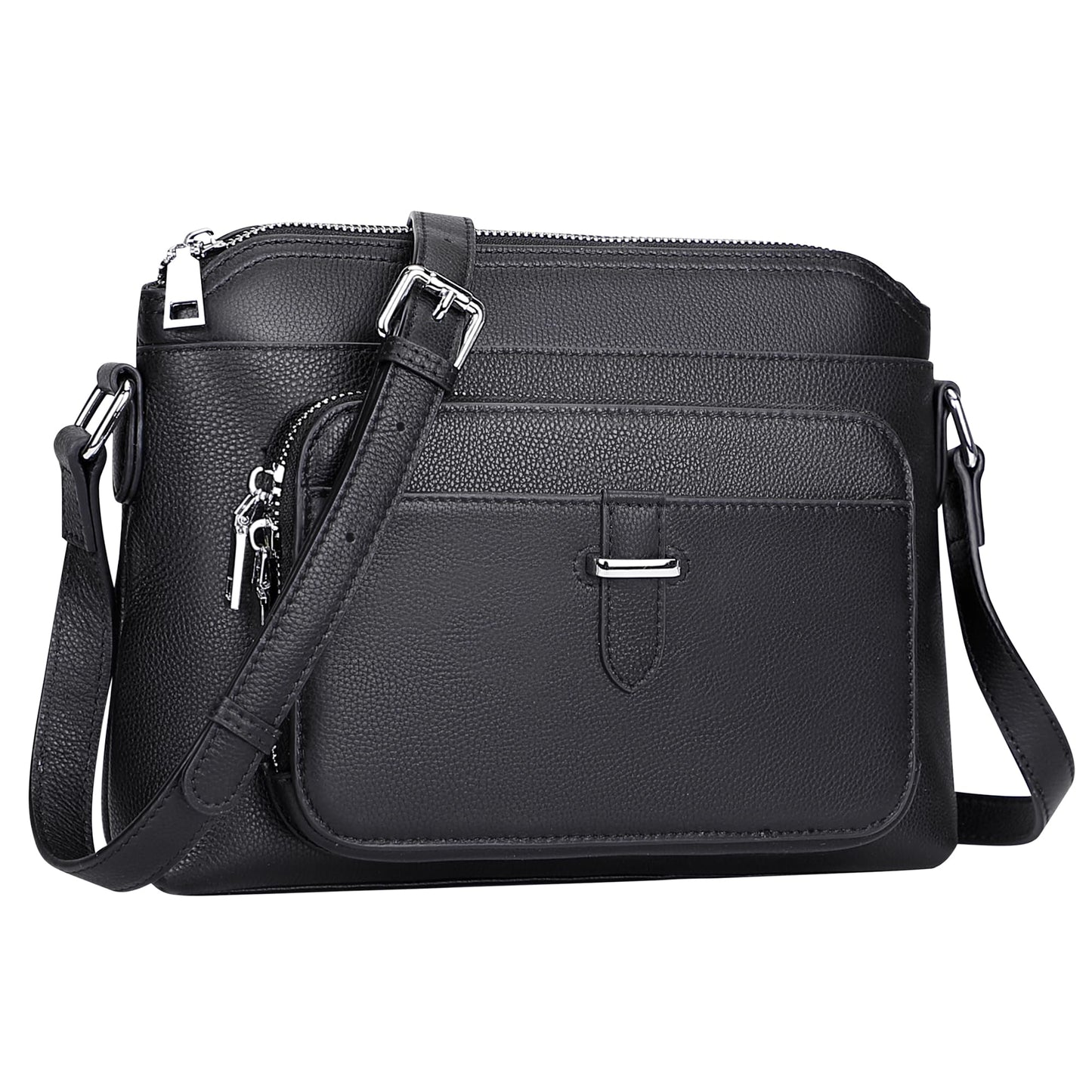 Over Earth Genuine Leather Crossbody Bags for Women Small Ladies Handbags and Purses with Card Slots