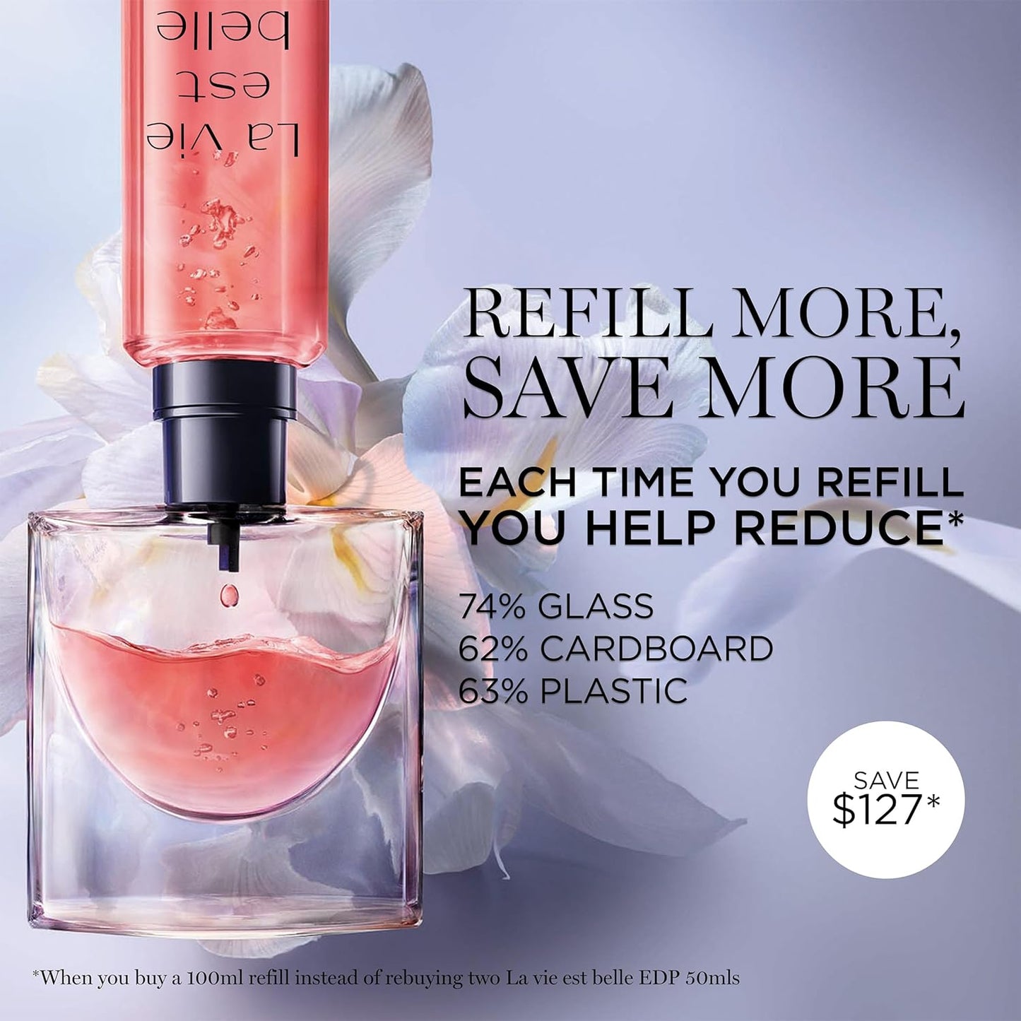 Lancôme La Vie Est Belle Eau de Parfum - Long Lasting Fragrance with Notes of Iris, Earthy Patchouli, Warm Vanilla & Spun Sugar - Floral & Sweet Women's Perfume