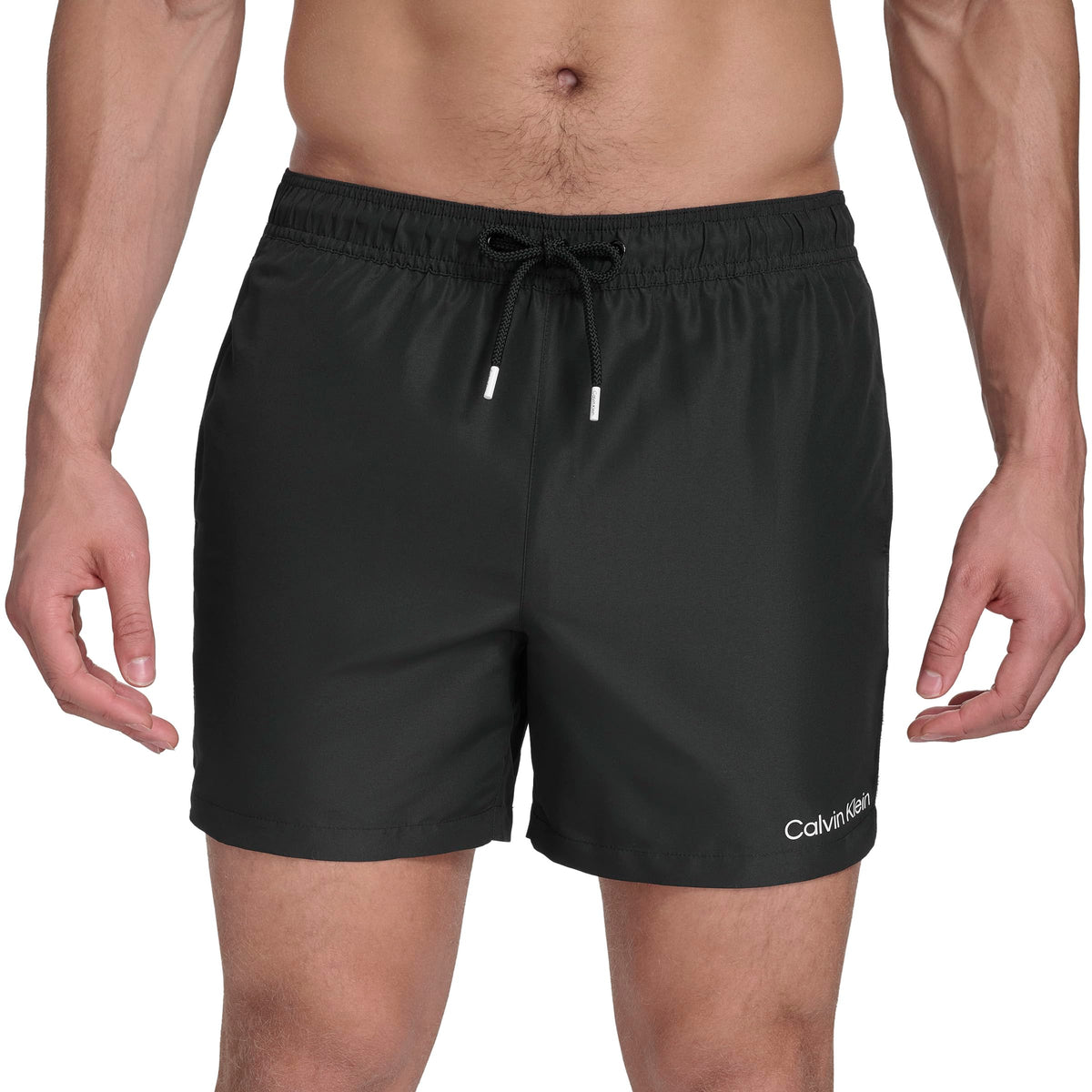 Calvin Klein Men's Swim Swim Trunk,Black,Large