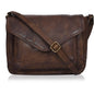 Leather Flapover Crossbody Handbag Purse for Women with Adjustable Strap & Overflap Snap Closure Tote/Bag