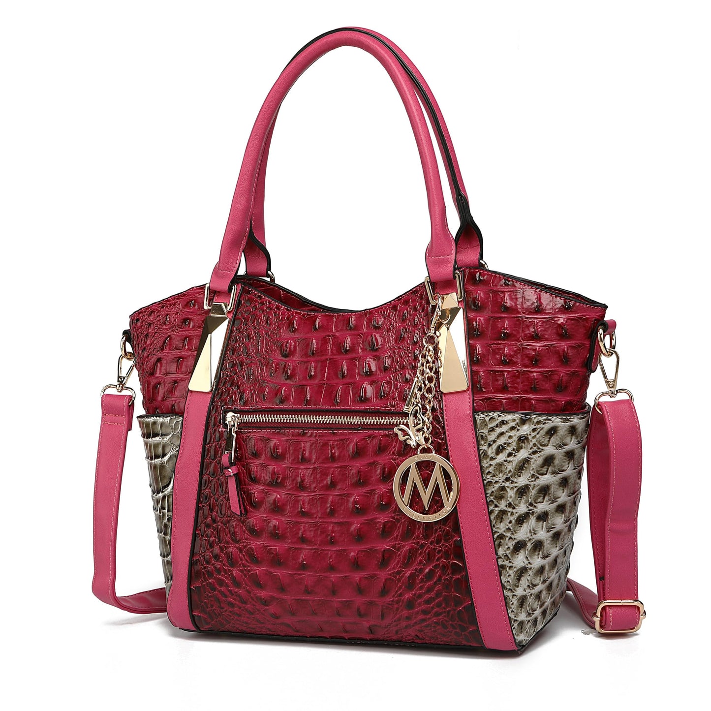 MKF Collection Tote Bag for Women Vegan Leather Shoulder Bag – Top-Handle Purse, Ladies Handbag by Mia K