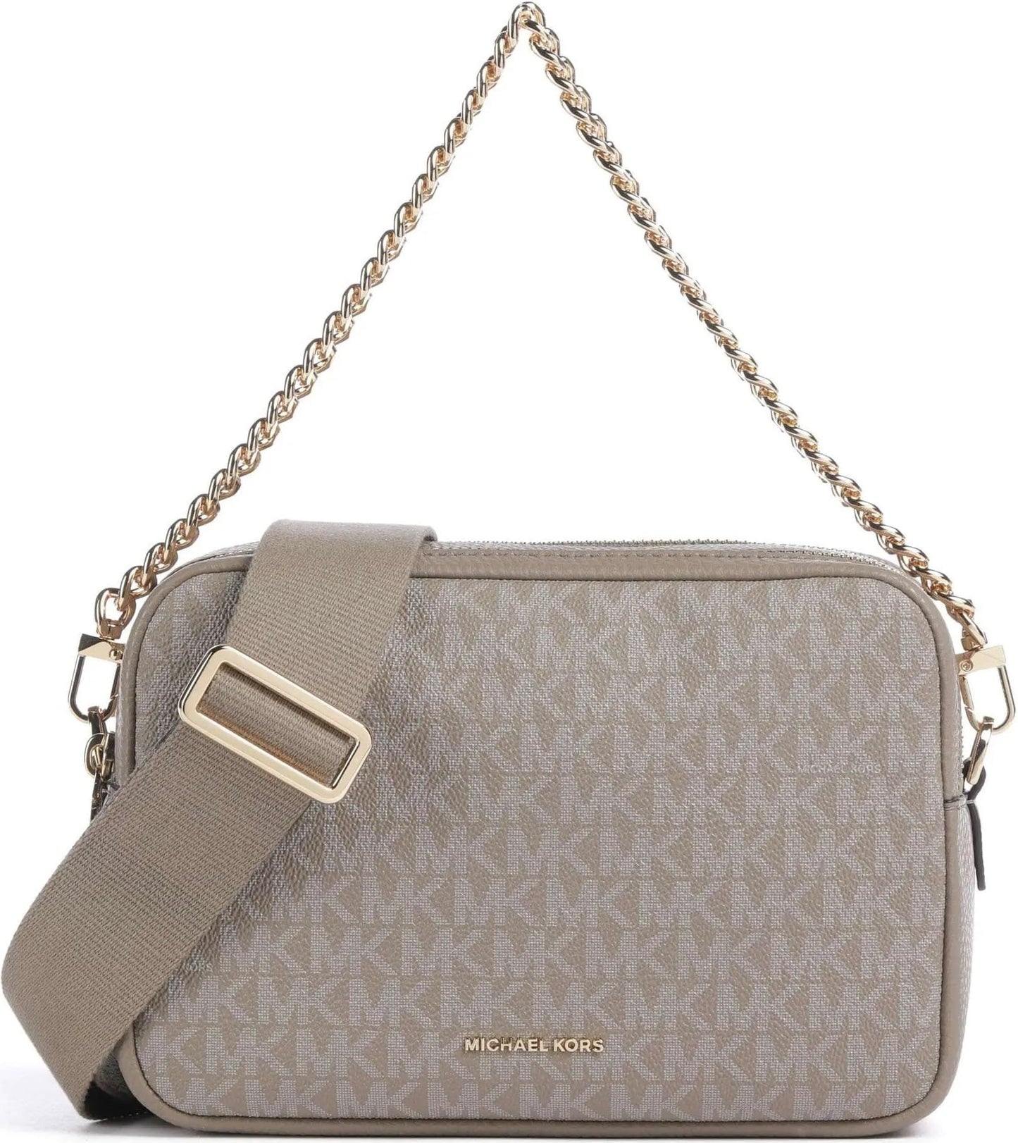 Michael Kors Bryant Medium Double Zip Chain Camera Crossbody Bag