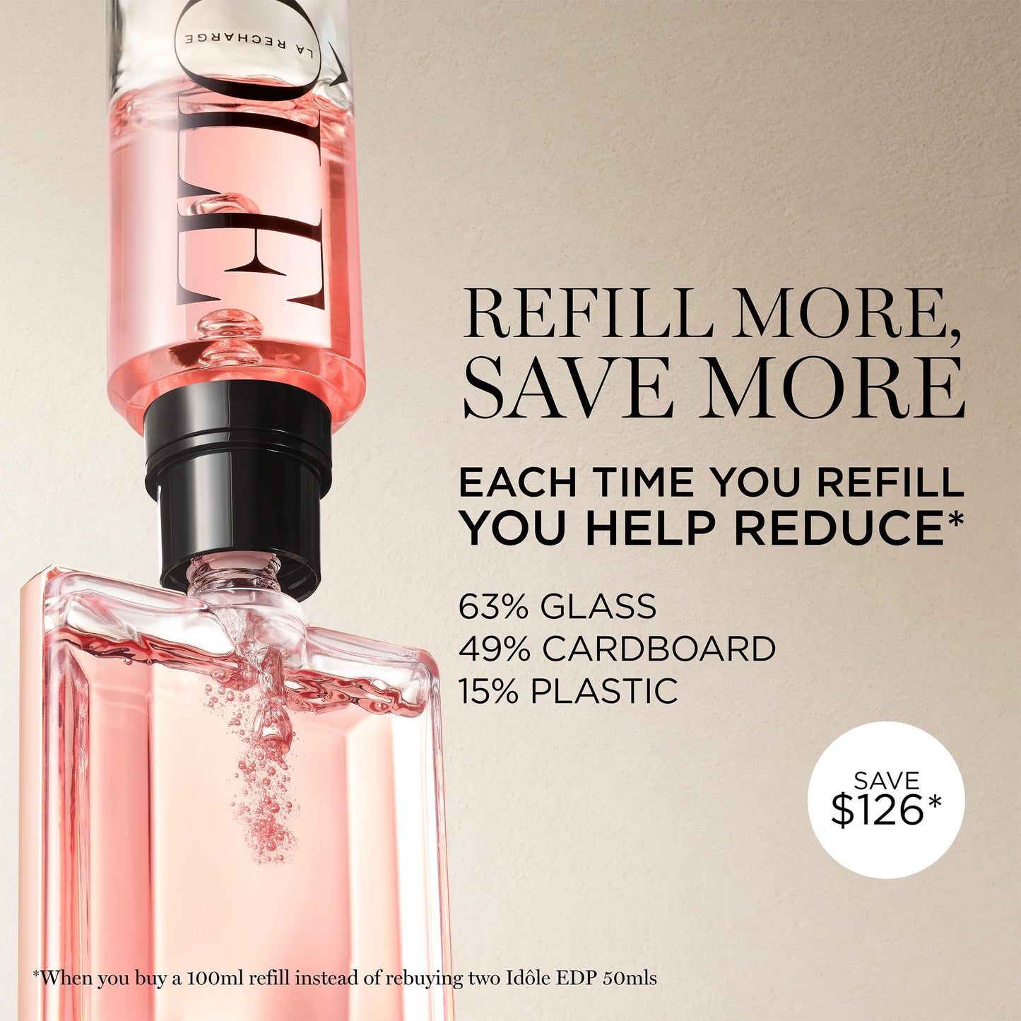 Lancôme Idôle Eau de Parfum - Long Lasting Fragrance with Notes of Bergamont, Jasmine & Vanilla - Fresh & Floral Women's Perfume