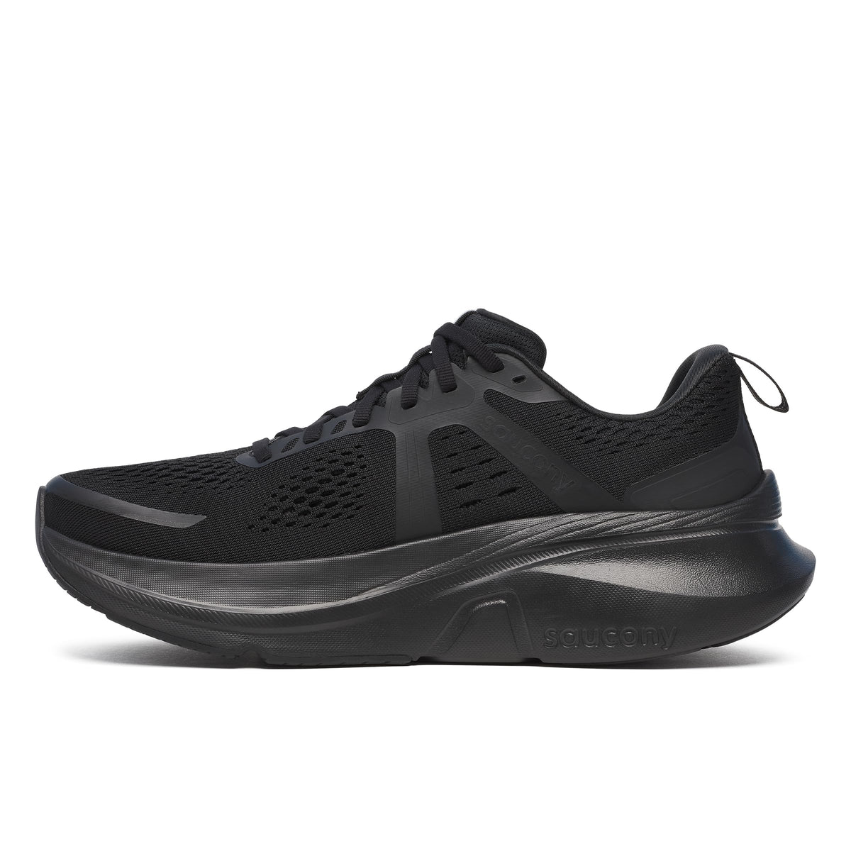 Saucony Women's Guide 18 Sneaker, Black/White, 10 WideSaucony Women's Guide 18 Sneaker, Black/White, 10 Wide
