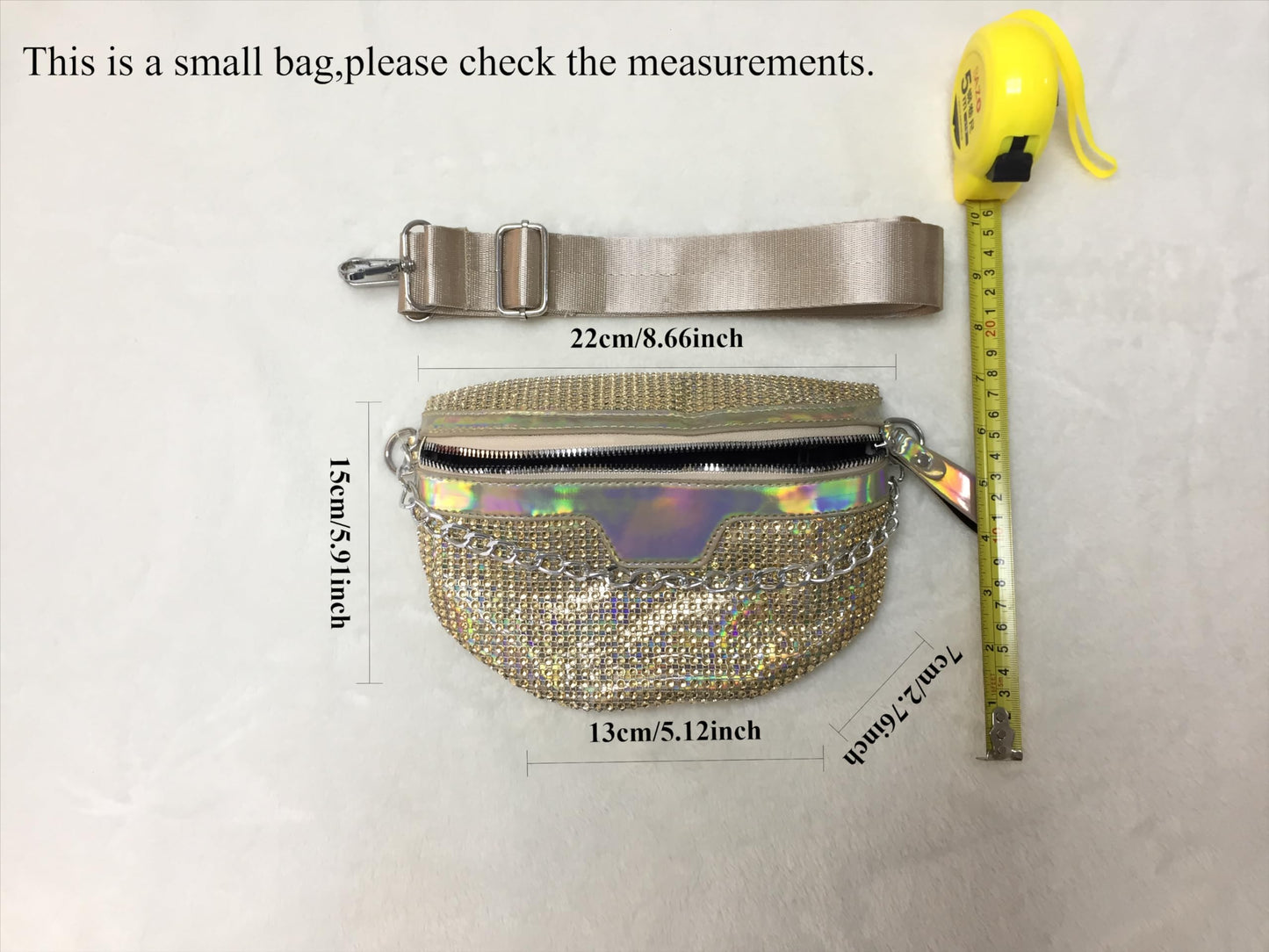 Thick Chain Women's Fanny Pack Plaid leather Waist Bag Shoulder Crossbody Chest Bags Luxury Designer Handbags Female Belt Bag