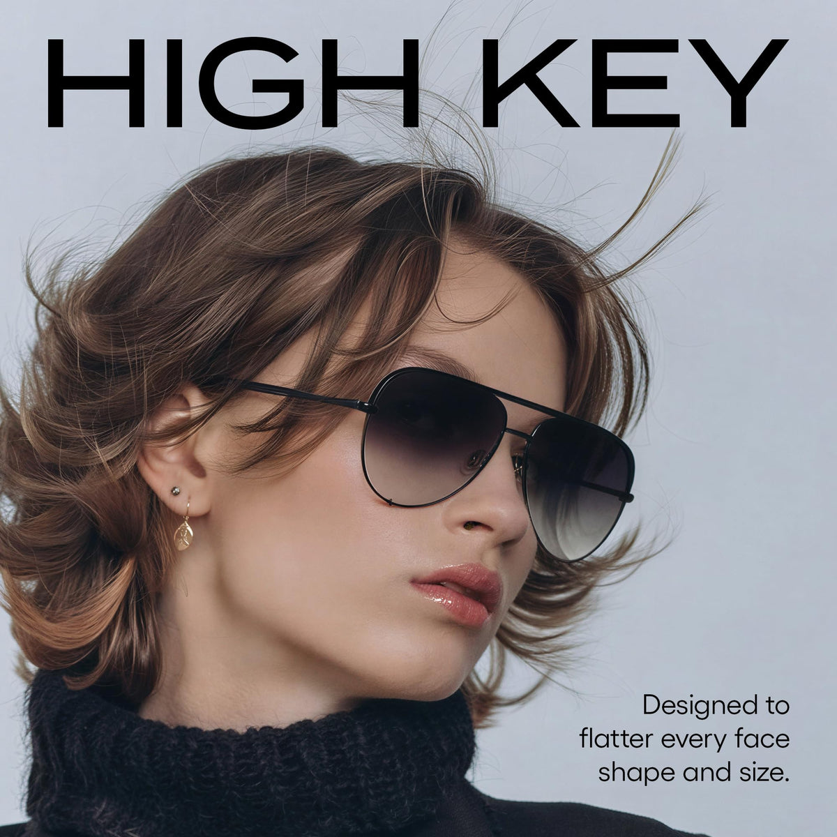 QUAY High Key Polarized Aviator Sunglasses, Oversized, Gold Frame Stylish Sunglasses with UV Protection, Unisex Brown Fade Lens Aviators for Men and WomenQUAY High Key Polarized Aviator Sunglasses, Oversized, Gold Frame Stylish Sunglasses w…