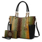 MKF Collection Tote Bag for Women, Handbag Set with Wallet-Top-Handle Bag Vegan Leather Purse by Mia K