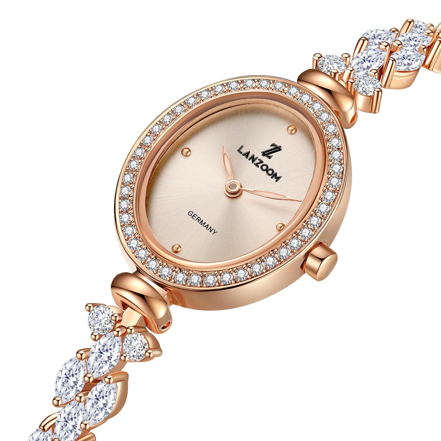 LANZOOM Retro Women's Quartz Watch - Stainless Steel case,Gold Filled, Ideal Gift for Holidays and Special Occasions.