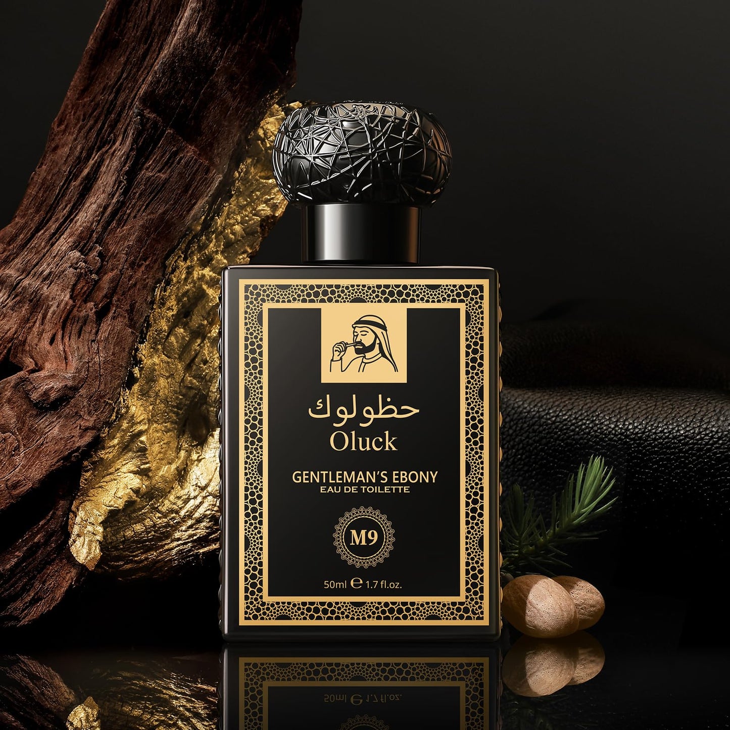Oluck Gulf Night Perfume M7 Cologne for Women & Men, Lemon Pineapple Nutmeg Cedarwood Vanilla Notes, Middle Eastern Fragrance