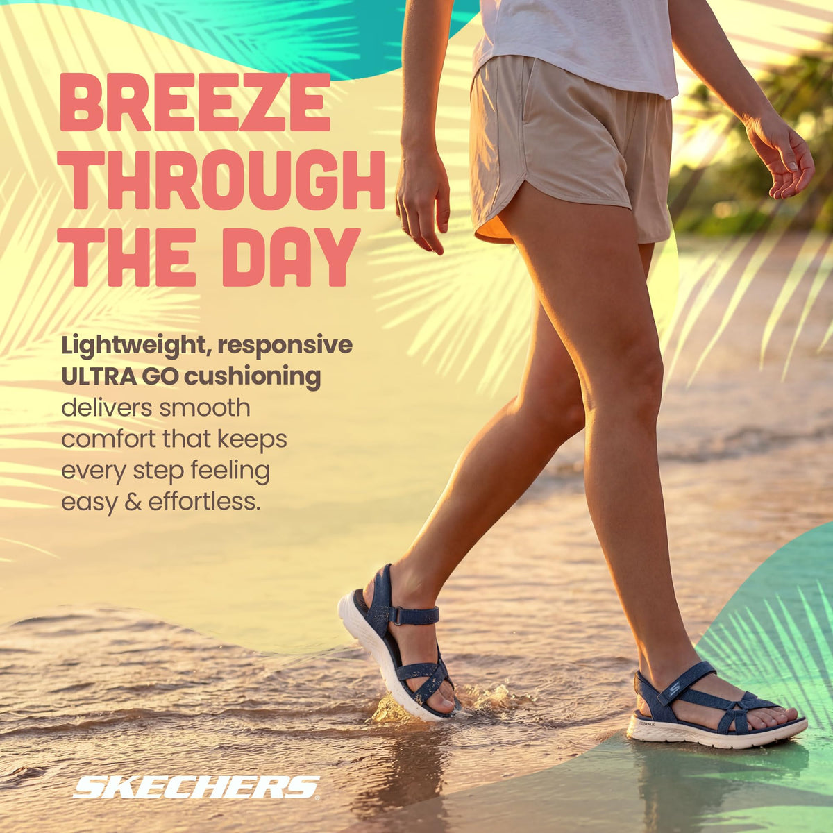 SKECHERS Women's G O Walk Flex Sandal - Illuminate Hands Free Slip-ins Fisherman, Navy, 9SKECHERS Women's GO Walk Flex Sandal - Illuminate Hands Free Slip-ins Fisherman, N…