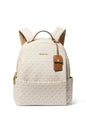 Michael Kors Sable Medium Backpack, Gold-Tone Hardware/Pebble Leather/Crimson