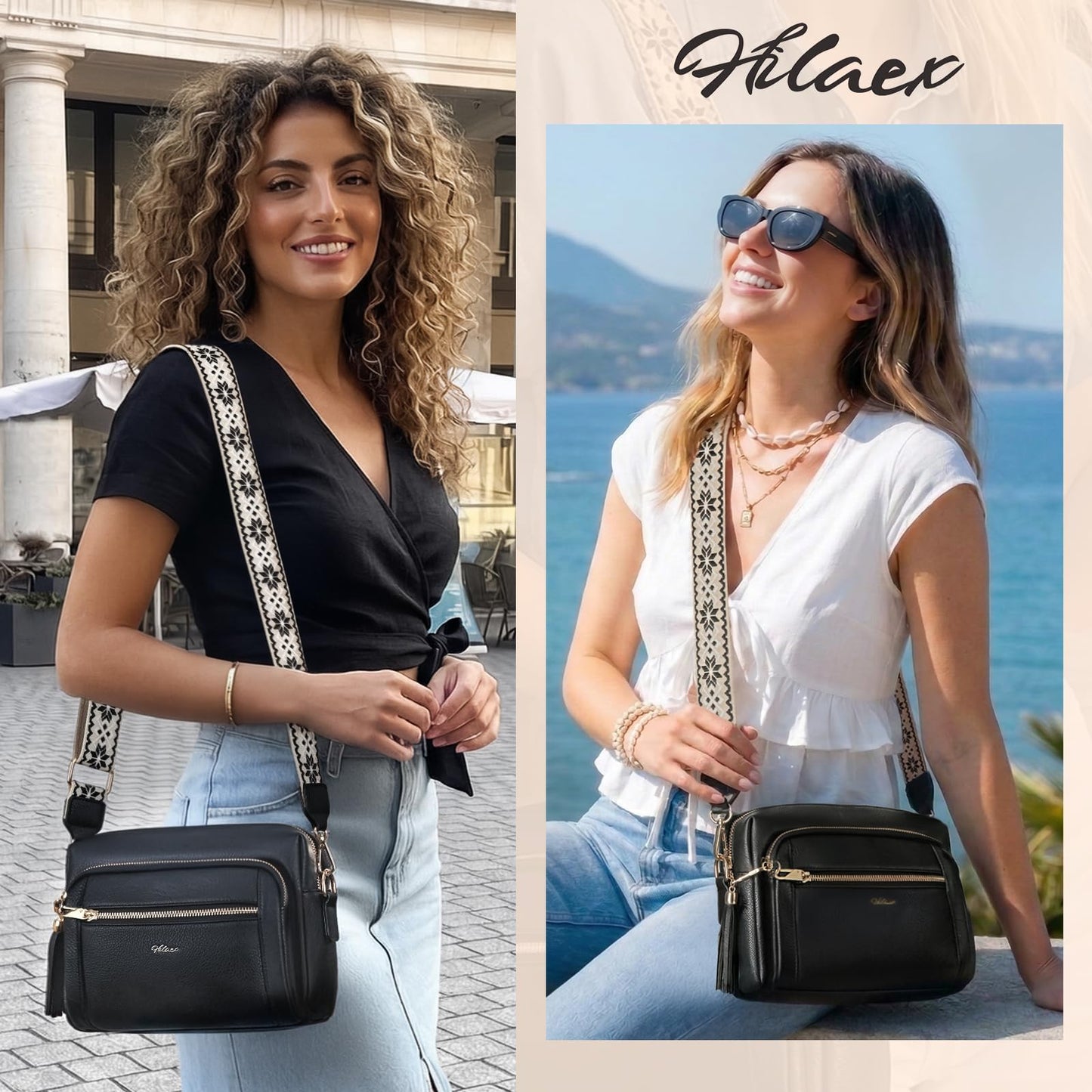Checkered Crossbody Bag Anti Theft Spacious Bum Bags for Women Nylon Fanny Packs Lightweight Purse Wallet for Travel