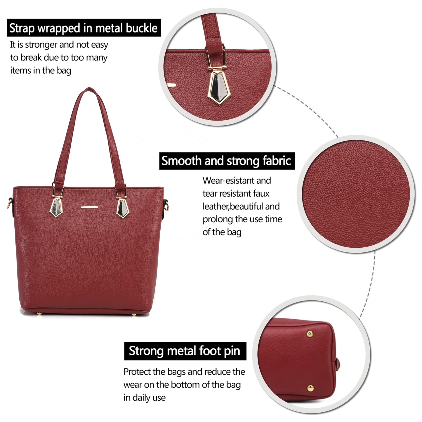 2E-youth Designer Purses and Handbags for Women Satchel Shoulder Bag Tote Top Handle Bag