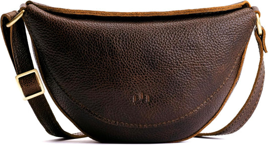 Portland Leather Goods Koala Sling Bag – Leather Sling with Adjustable Strap – Handmade from the Finest Full-Grain Hides