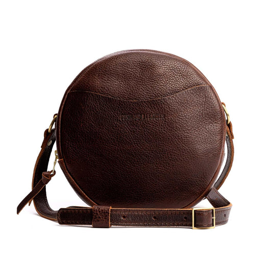 Portland Leather Goods Circle Crossbody Bag for Women – Handmade from the Finest Full-Grain Hides