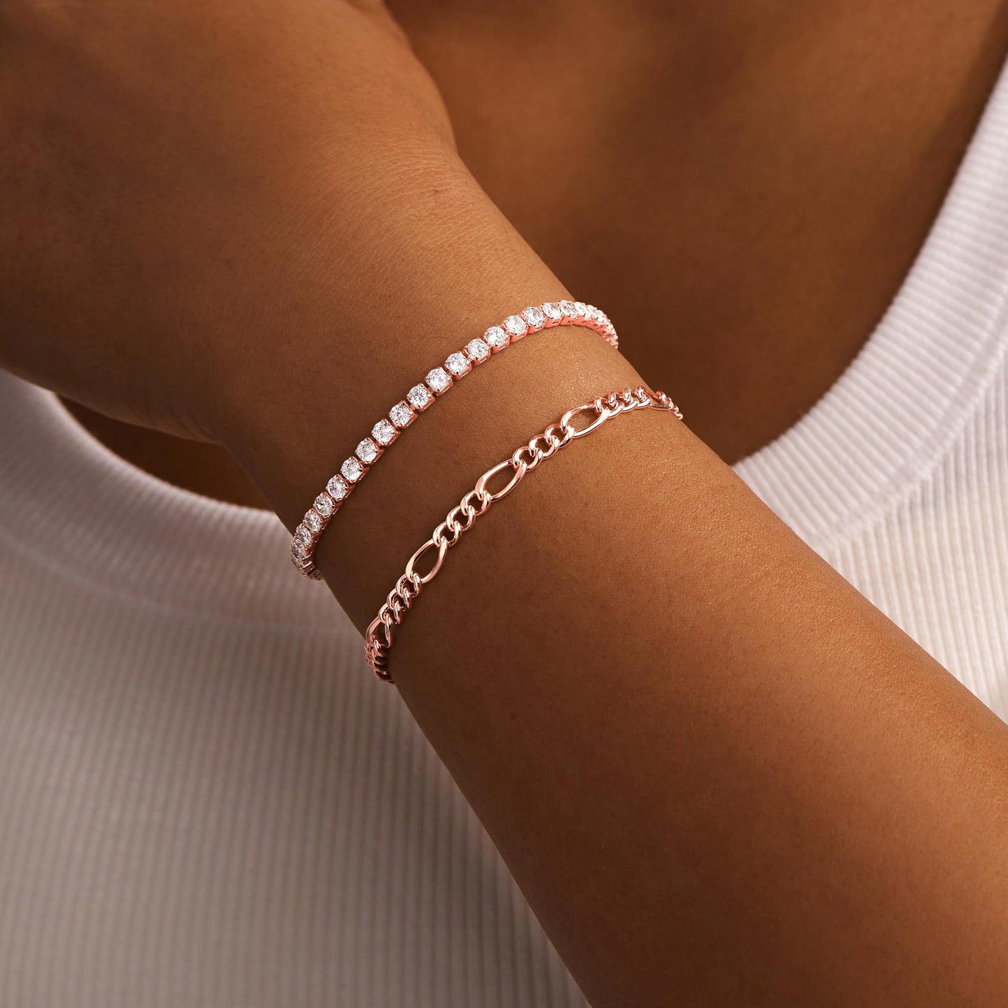 Jewelry Gold Bracelets Set for Women Non Tarnish, Waterproof 14K Gold Plated Sterling Silver Chunky Cuff Bracelet Stackable Gold Bangles Bracelet for Women Trendy Fashion Accessories Tie Knot Cuban Rope Paperclip Beaded Bracelet Stack