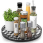 AMH Lazy Susan Wooden Organizer for Table Top