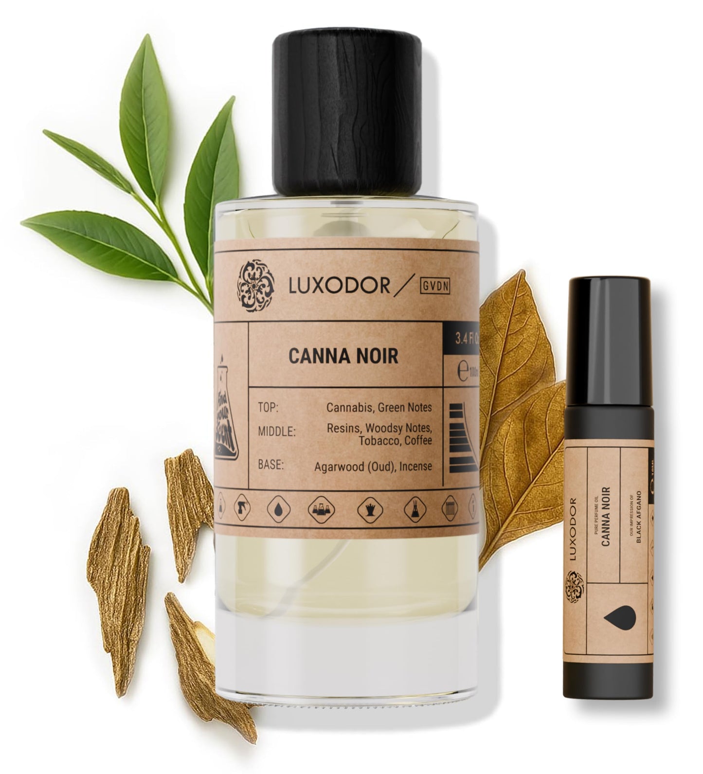 Inspired by Y S.L's B.lack O.pium 3.4 fl. oz (100ml) Damascus Poemy with Pheromone Roll-On Oil 10 ml | Women’s Dupes Fragrances | Long Lasting Perfume Vanilla for Women | Womens Perfume