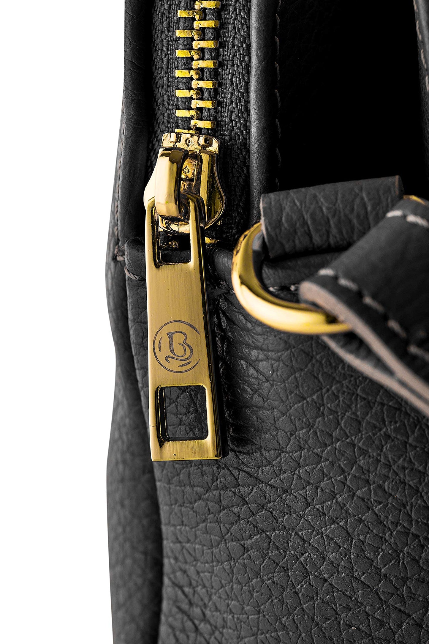Baroncelli Crossbody Bag Made in Italy with Long Stripe Genuine Italian Soft Leather