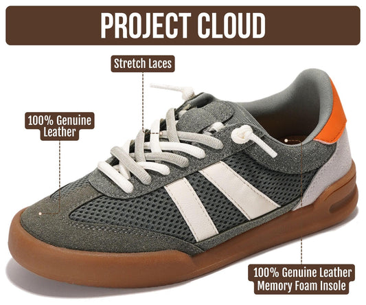 Project Cloud Leather Kids Sneakers, Shoes for Girls & Boys (Little Verdy)Project Cloud Leather Kids Sneakers, Shoes for Girls & Boys (Little Verdy)