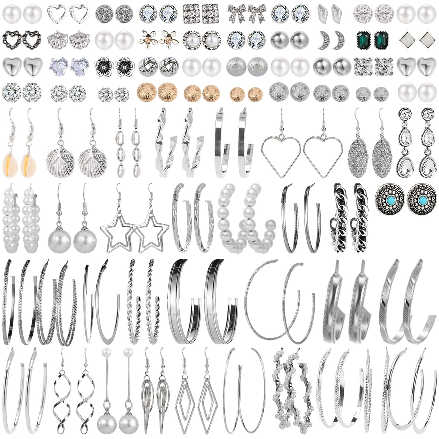 69-Piece Gold Jewelry Set for Women | Necklaces, Bracelets & Earrings