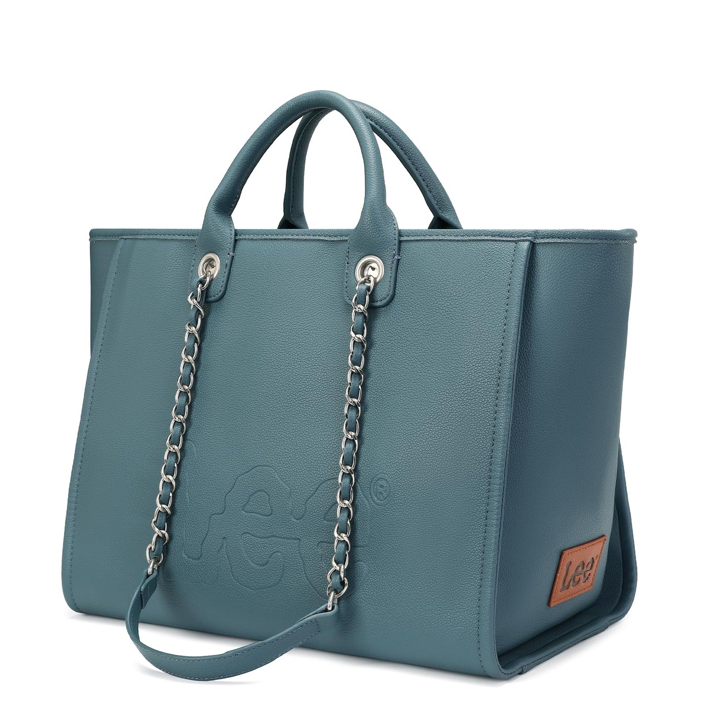Lee Large Shoulder Tote Bag for Women Vegan Leather Top-Handle Bag