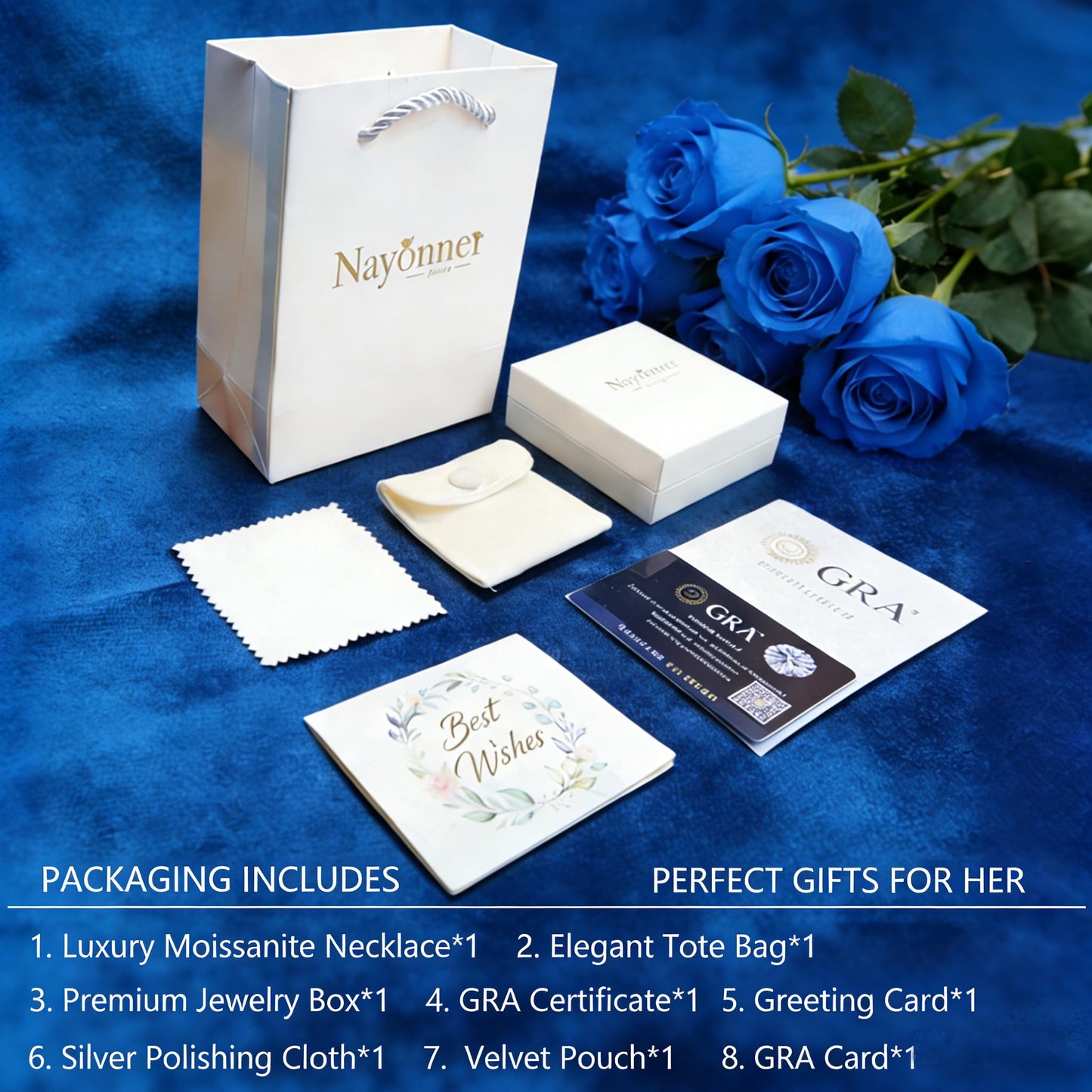 Gorgeous Moissanite Necklaces for Women - Sterling Silver 1-3CT D Color Moissanite Pendant Necklace, Mother Day Birthday Gifts for Mom Wife Girlfriend Daughter, Wedding Anniversary Christmas Jewelry Gift