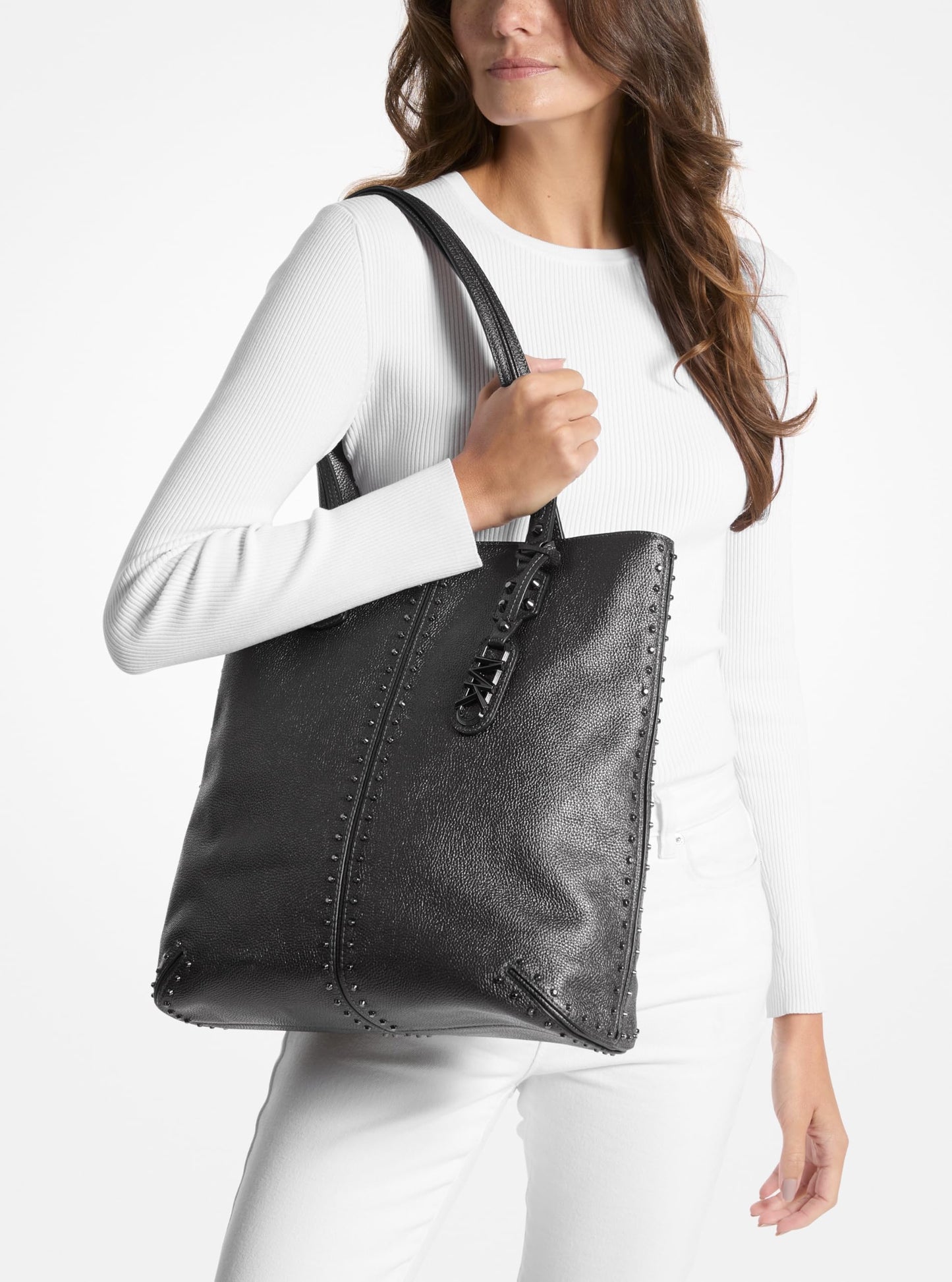 Michael Kors Women's Astor Studded Large Tote Bag