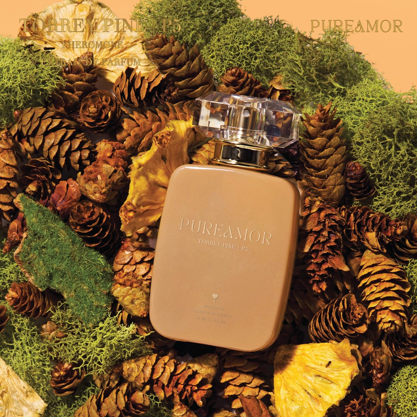 PUREAMOR Pheromone Perfume for Women, Moonlight Mellow Extrait de Parfum - Long Lasting Sweet Floral Gourmand Scent, 30% High Concentration, Full Size Fragrance Spray, 1.0 oz / 30 ml