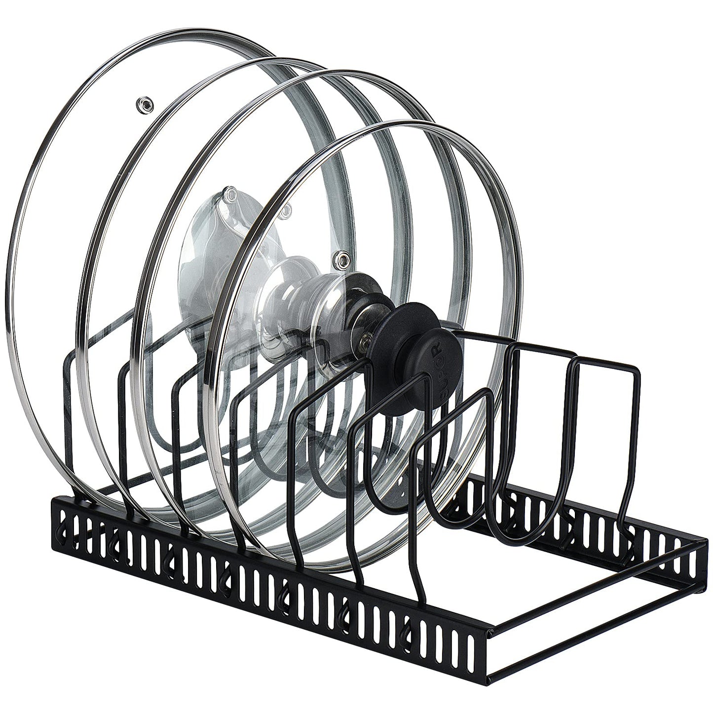 Adjustable Cookware Organizer Rack for Pots, Pans & Lids