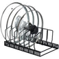 Adjustable Cookware Organizer Rack for Pots, Pans & Lids