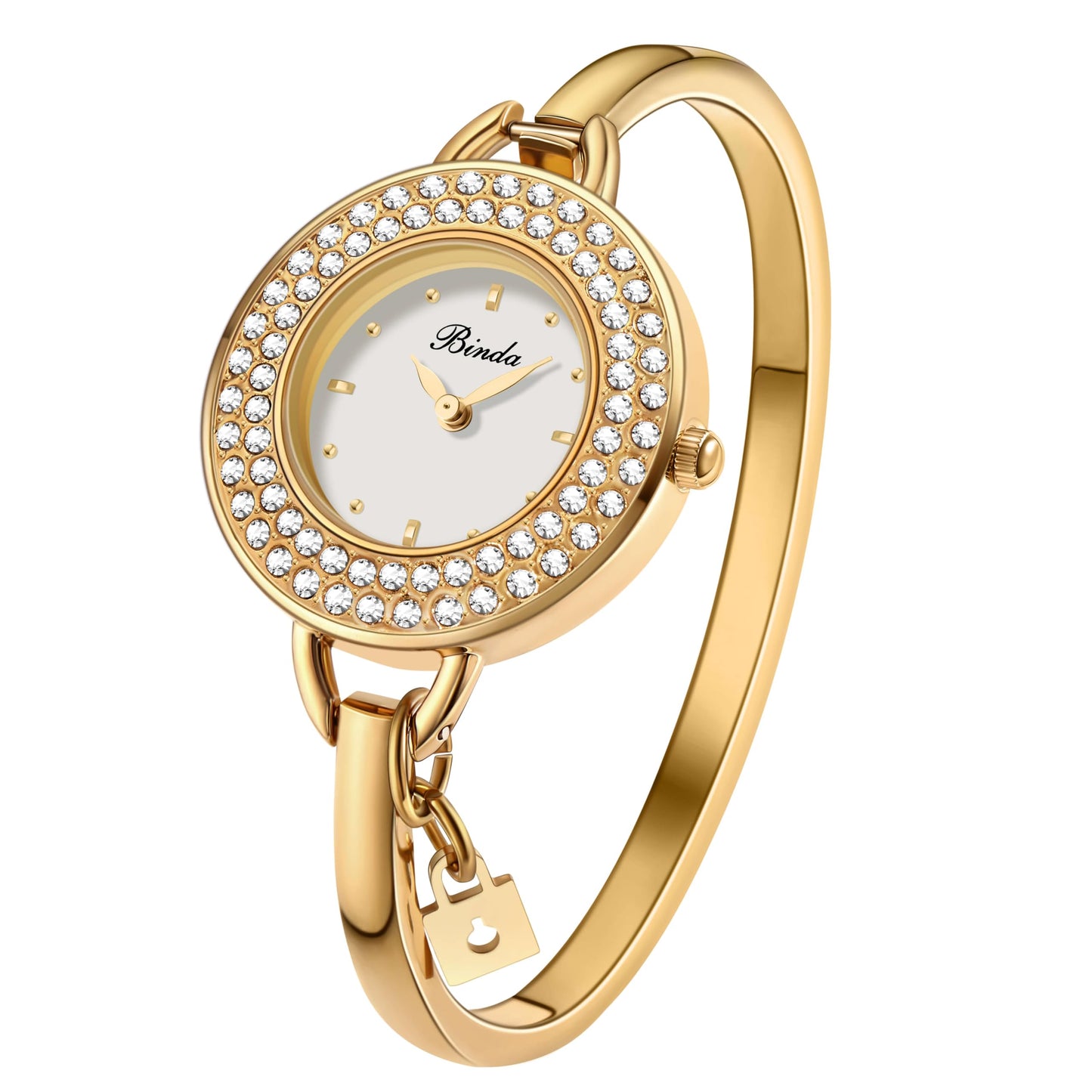 Binda Women's Quartz Watch – Stainless Steel Bracelet, Round Elegant Dial, Suitable for Daily and Formal Wear, Gift Box Included