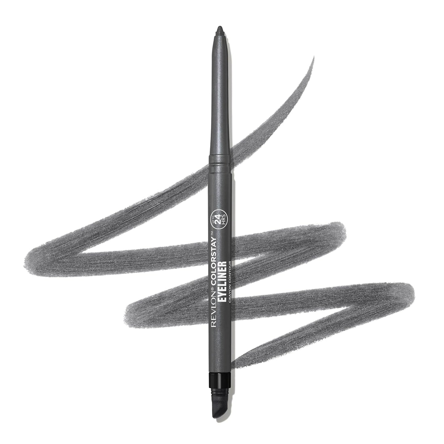 Revlon ColorStay Pencil Waterproof Eyeliner, Smudge-Proof, Eye Makeup with Built-In Sharpener, Long-Lasting, Matte Finish, 201 Black, 2 pack