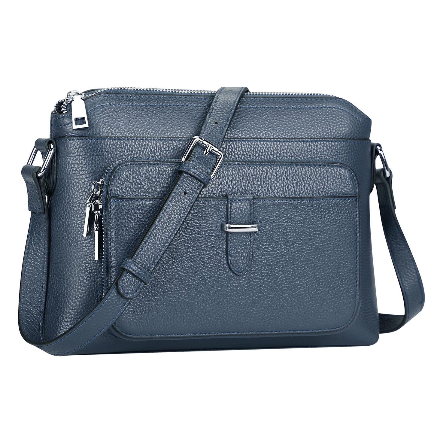 Over Earth Genuine Leather Crossbody Bags for Women Small Ladies Handbags and Purses with Card Slots