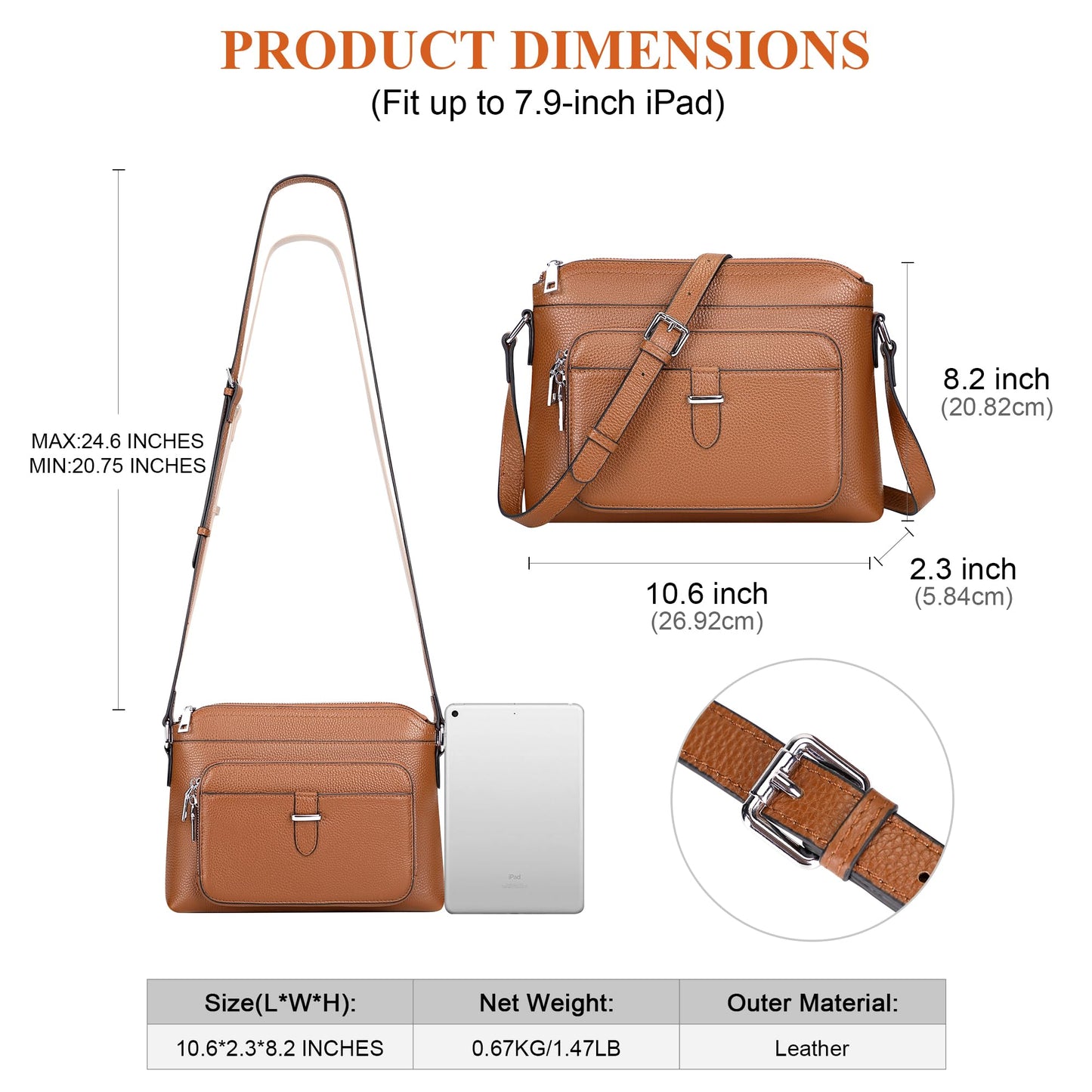 Over Earth Genuine Leather Crossbody Bags for Women Small Ladies Handbags and Purses with Card Slots