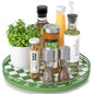 AMH Lazy Susan Wooden Organizer for Table Top