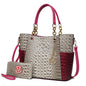 MKF Collection Tote Bag for Women, Handbag Set with Wallet-Top-Handle Bag Vegan Leather Purse by Mia K