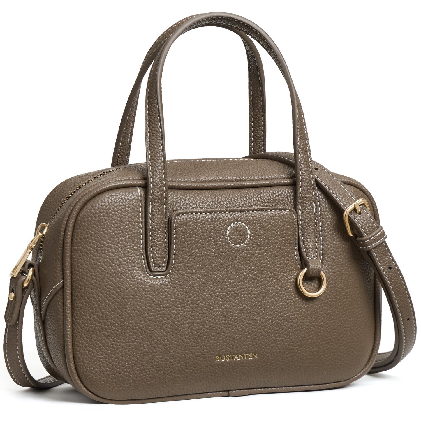 BOSTANTEN Small Crossbody Bag for Women Vegan Leather Purse | Lightweight, Top Handle, Adjustable Strap, Compact Storage for Travel Shopping Everyday
