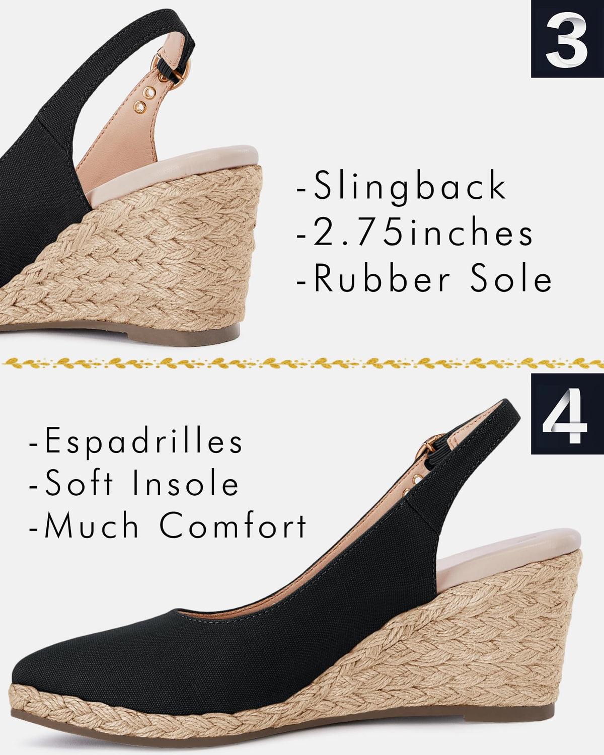 Juliet Holy Womens Wedge Sandals Espadrilles Closed Toe Slingback Buckle Strap Comfortable Casual Summer Wedges ShoesJuliet Holy Womens Wedge Sandals Espadrilles Closed Toe Slingback Buckle Str…