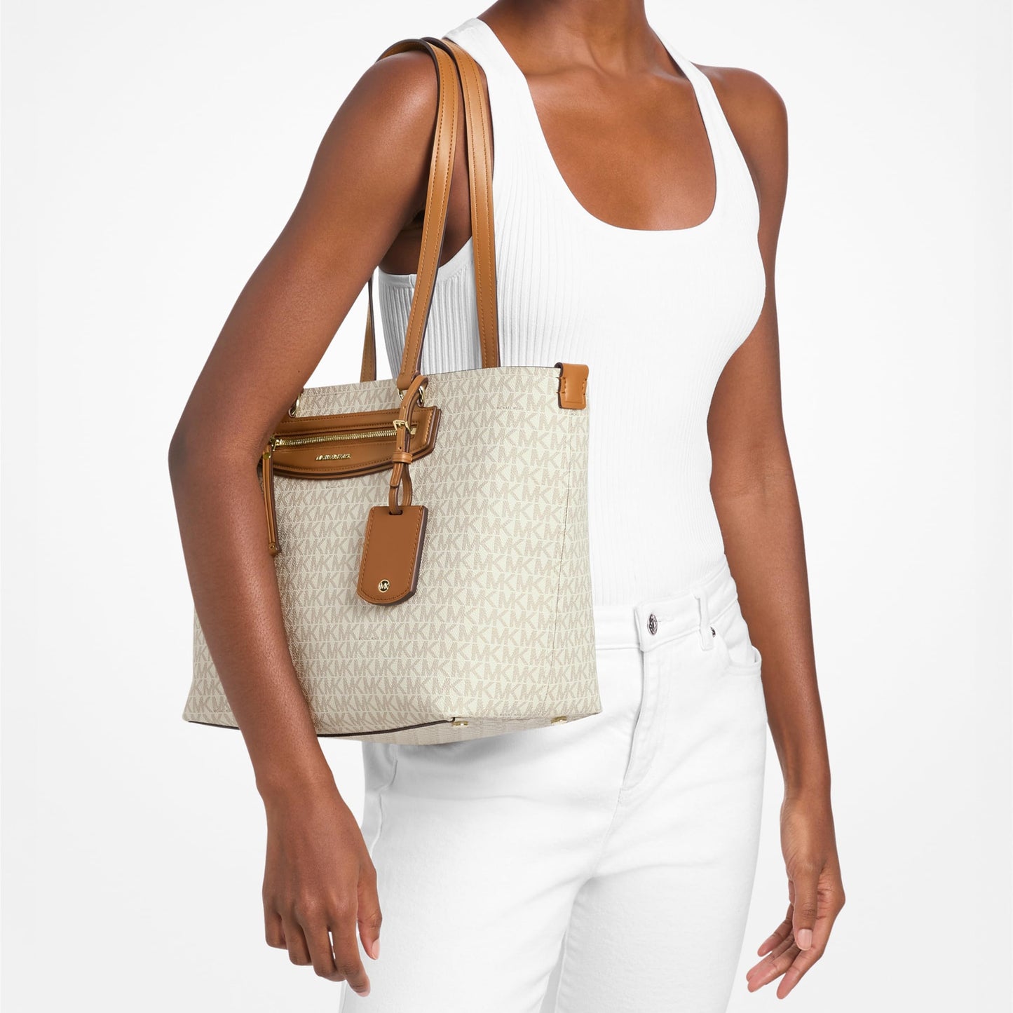MICHAEL Michael Kors Jet Set Travel Medium East West Top Zip Tote