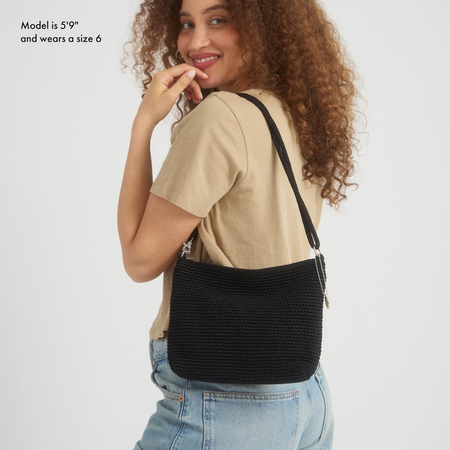The Sak Lumi Convertible Crossbody Purse - Women's Handbag for Everyday & Travel, 3-in-1 Small Crossbody in Crochet & Leather