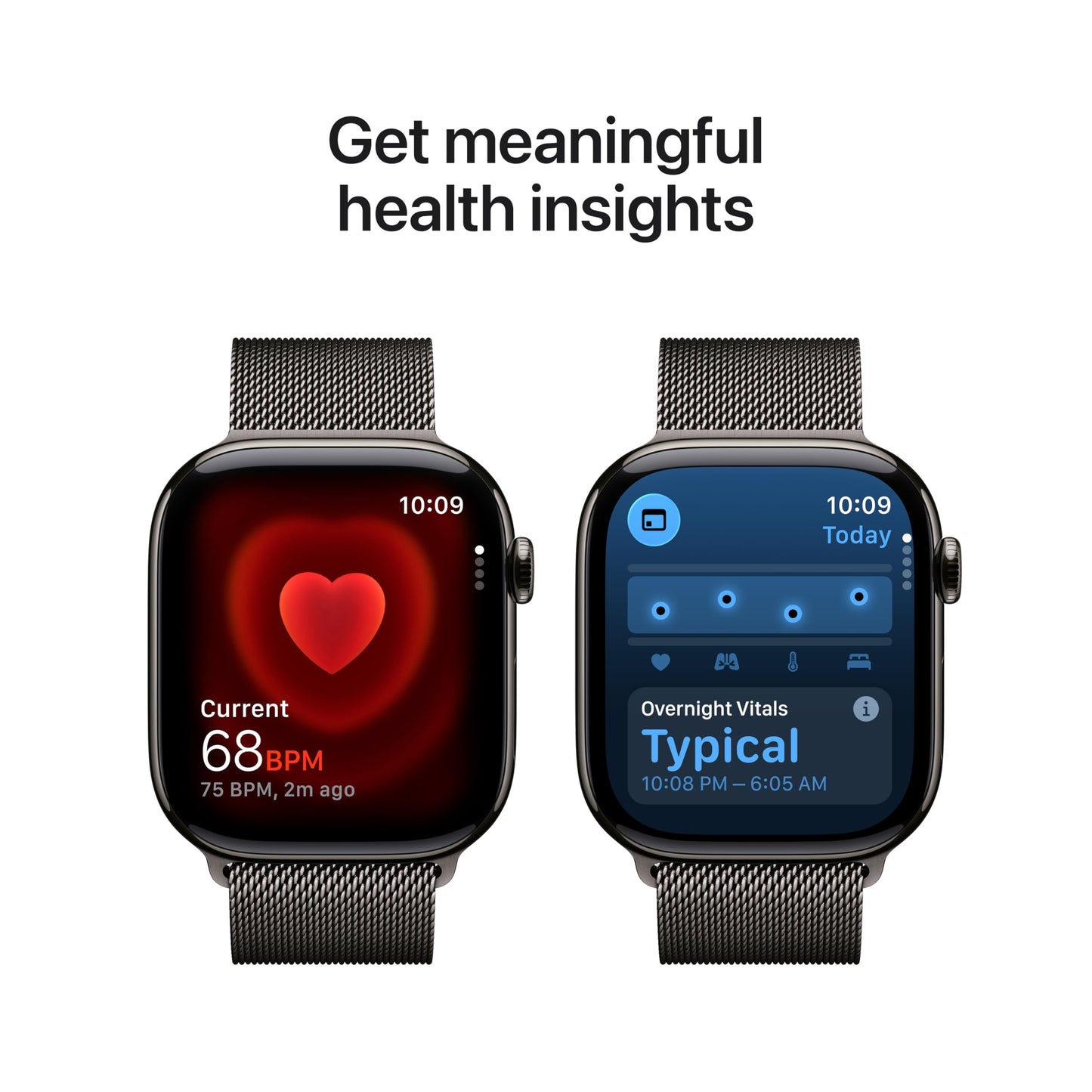 Apple Watch Series 11 [GPS 42mm] Smartwatch with Jet Black Aluminum Case with Black Sport Band - S/M. Sleep Score, Fitness Tracker, Health Monitoring, Always-On Display, Water Resistant