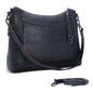 Iswee Leather Crossbody Bags for Women Shoulder Purse Medium Hobo Genuine Leather Satchel Purses and Handbags