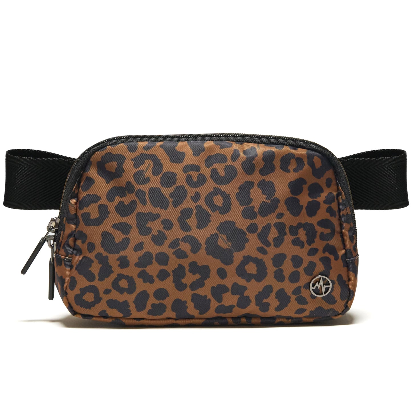 Pander Two Way Zipper Fanny Pack Nylon Everywhere Belt Bag for Women, Water Repellent Waist Packs, Crossbody Bags with Adjustable Strap (Black).