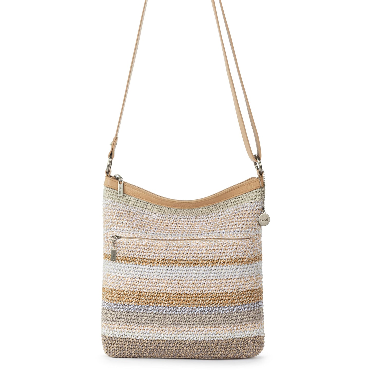 The Sak Lucia Crossbody Bag in Crochet, Convertible Purse with Adjustable Shoulder Strap