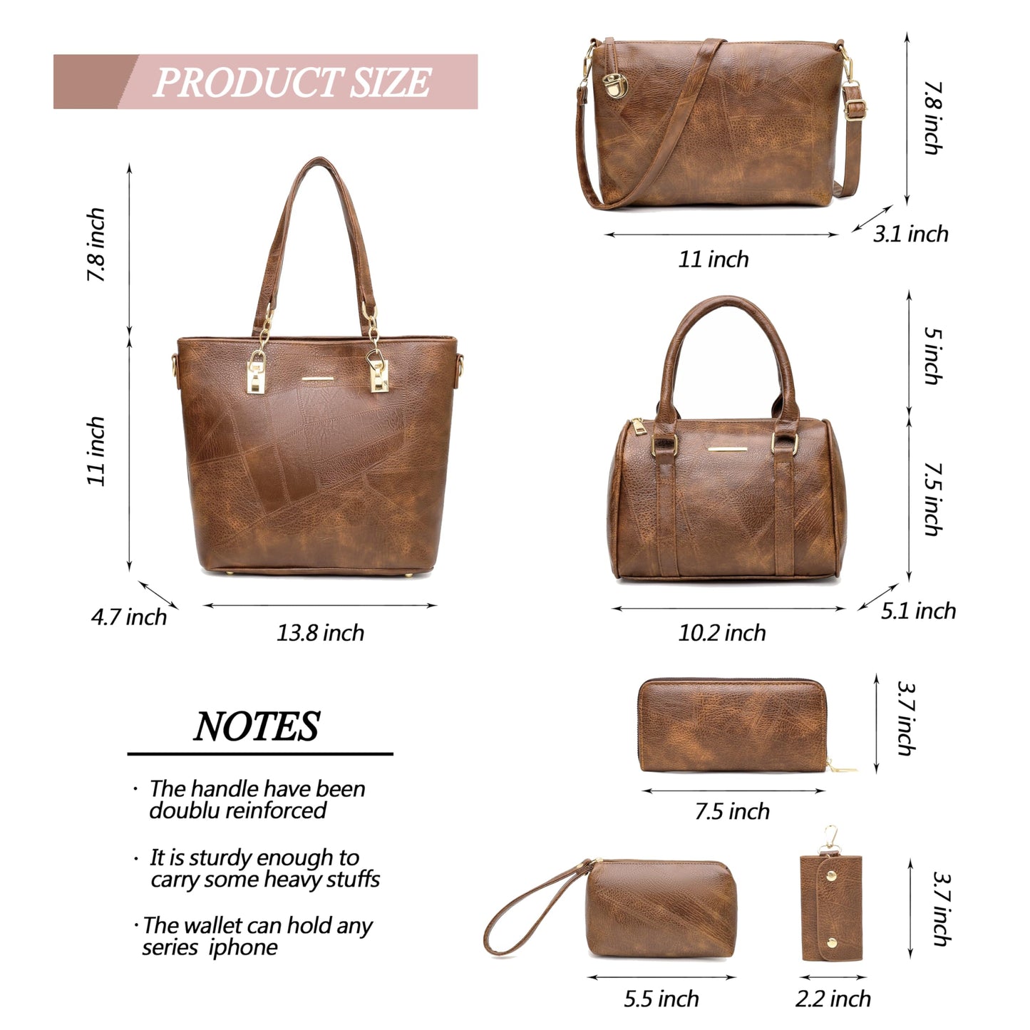 2E-youth Designer Purses and Handbags for Women Satchel Shoulder Bag Tote Top Handle Bag